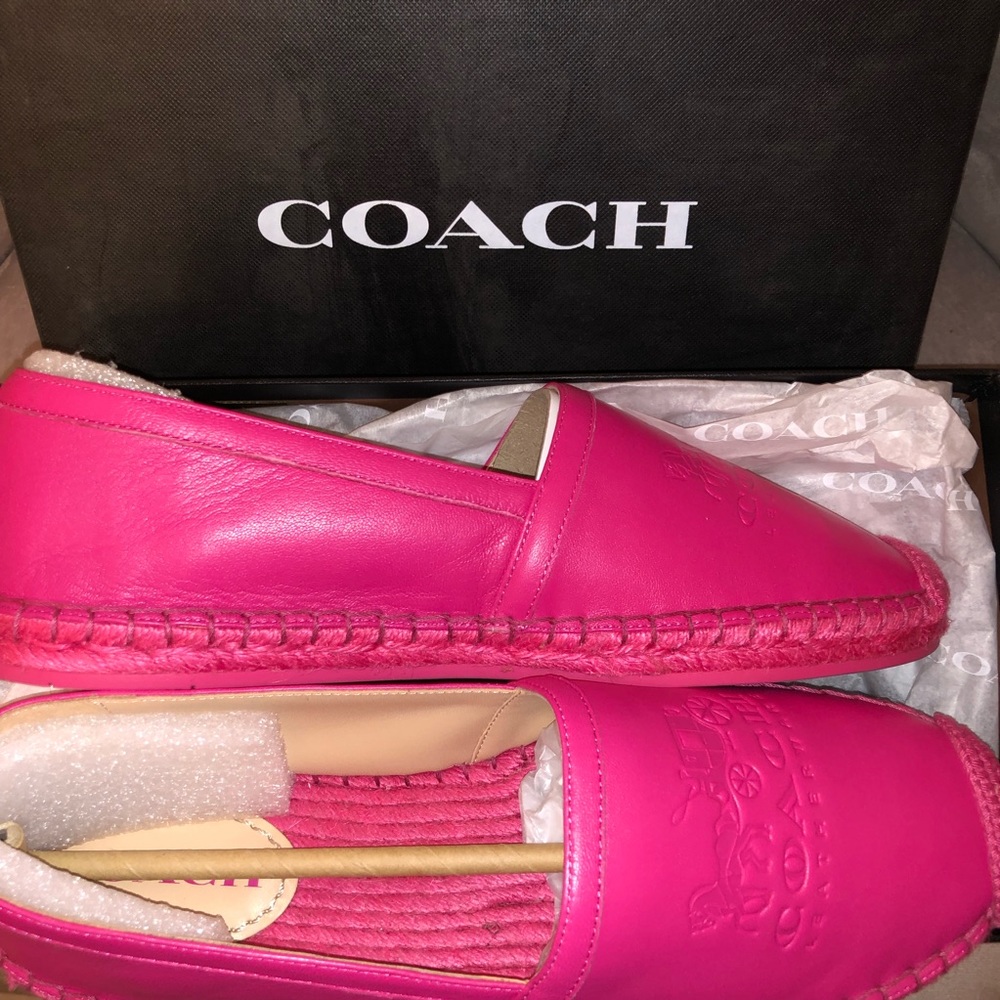 Coach Charlie Espadrille in Bold Pink - Picture 6 of 9